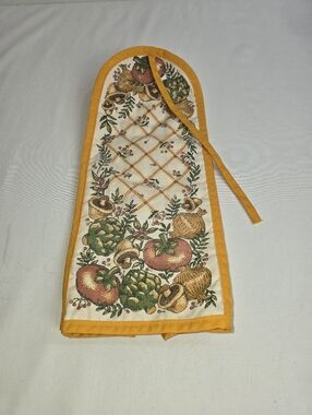 Vintage Mushroom Small Appliance Blender Cover 70's Boho Gold